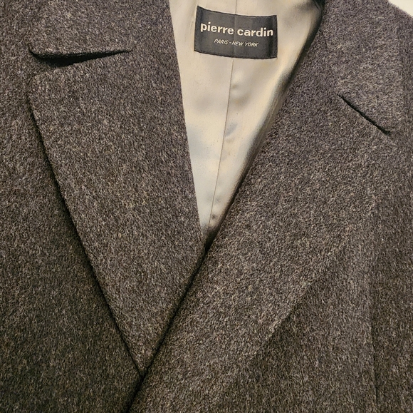 Vintage Mens PIERRE CARDIN 100%wool Top Coat - Picture 4 of 16